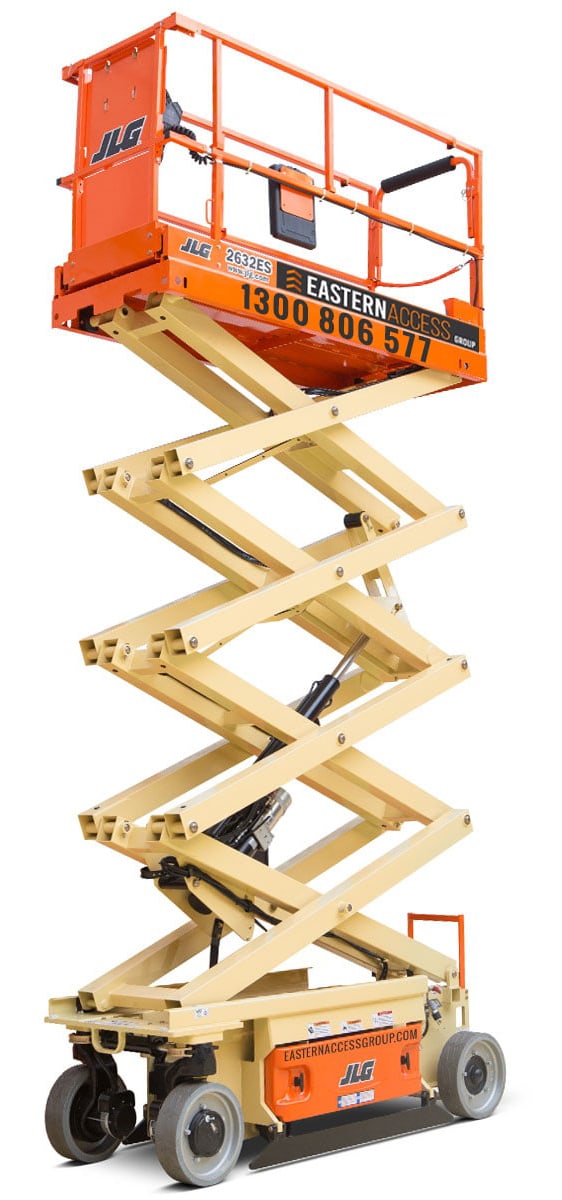 26ft Narrow Electric Scissor Lift - Eastern Access Group Melbourne